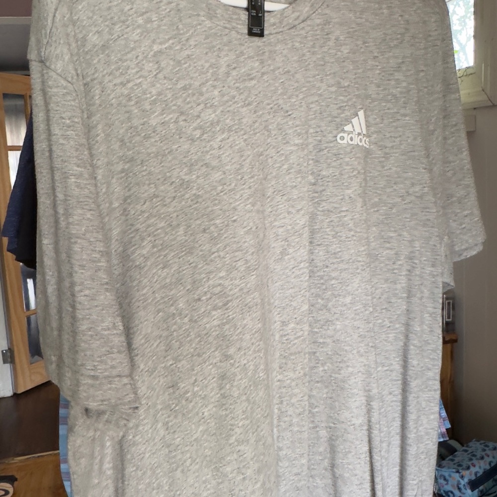Adidas Men's Heather Gray Tee